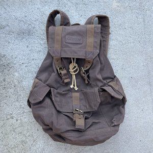 Gootium 21101 Specially High Density Thick Canvas Backpack Rucksack Brown